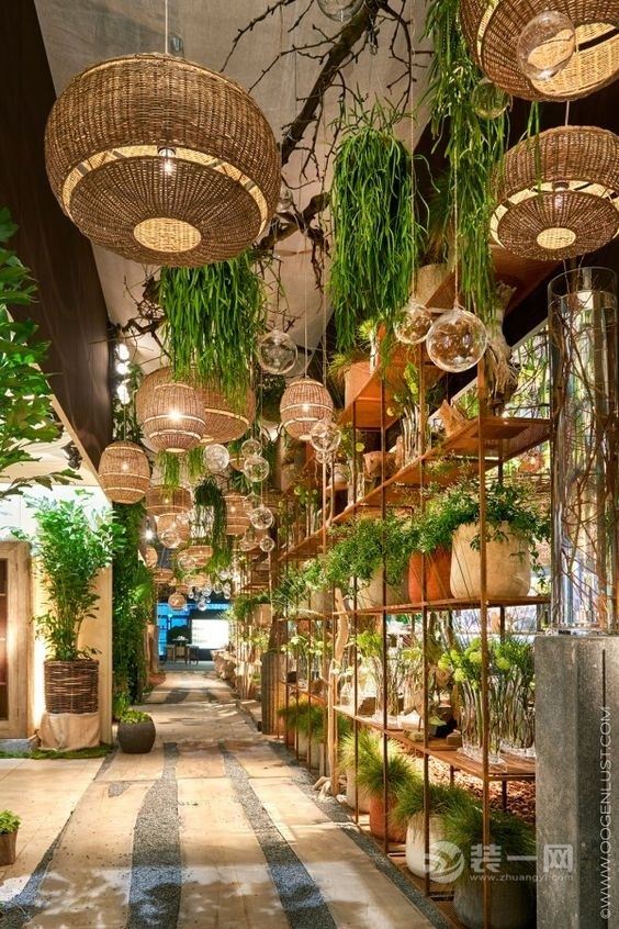 9张绿植店装修效果图 让你拥有绿意十足的文艺小店